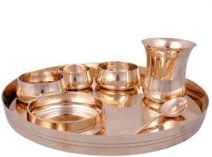 Bronze Thali Dinner Set | Set OF 7