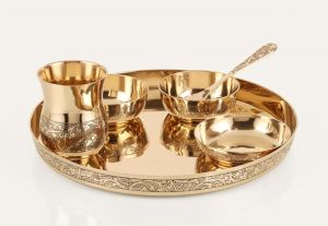 Kansa Solid Dinner Set | 6 Piece