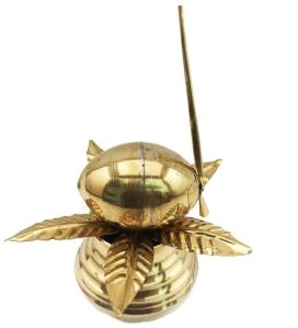 Mangal Kalash With Brass Nariyal And Leaf