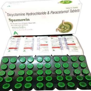 Dicyclomine Hydrochloride and Paracetamol Tablets