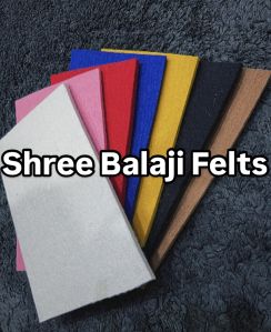 Multi Color Plain Wool Felt