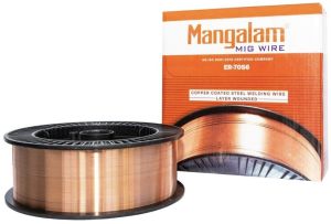 Polished Mild Steel Mangalam MIG Wire, Shape : Round