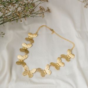 Butterfly Brass Necklace