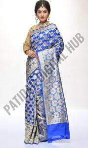 Silk Blend Artistic Banarasi Saree with Meenakari Motifs Weddings