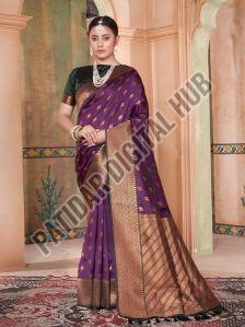 Premium Kanjeevaram Silk Saree with Rich Borders