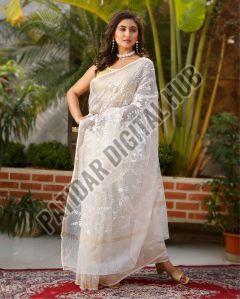 Pure Cotton Kota Doria Saree Summer Outings, Casual