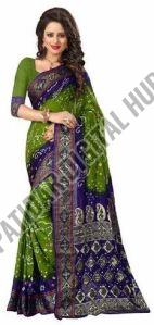 Cotton/silk Traditional Bandhani Cotton Silk Saree