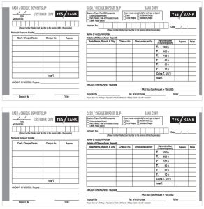 Bank Slip Printing Services