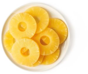 Premium Pulp Frozen Pineapple Slice, Color : Yellow