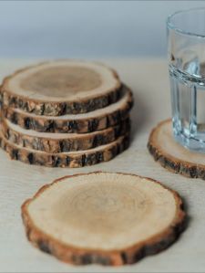 Round Mango Wooden Coasters