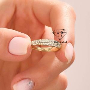 Round Shape Lab Grown &AMP;AMP; Natural Diamond Women Diamond Ring For Best Gift For Her