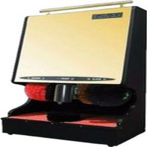 Plastic Metal Shoe Polish Machine, Color : Black
