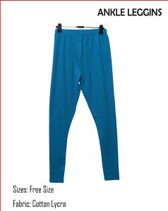 Straight Fit Cotton Lycra Angle Leggings, Color : Multi Colors
