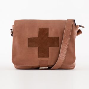 Brown Ladies Leather Sling Bag