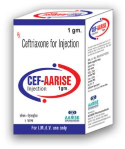 Ceftriaxone Injection Cef Aarise 1 Gm
