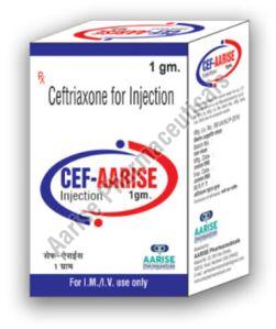 Ceftriaxone Injection Cef Aarise 1 Gm, Grade Standard : Pharma Grade