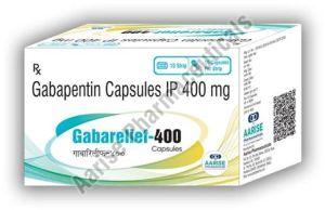 Gabapentin Gabarelief 400 Capsules, Packaging Size : 10X10 Pack