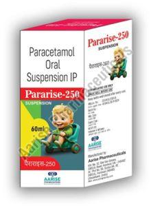 Paracetamol Oral Suspension IP Pararise 250, Packaging Size : 60ml