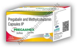 Pregabalin Methylcobalamin Capsules Pregaamex, Packaging Type : Box