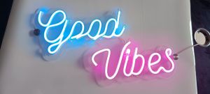 Printspot Good Vibes Neon Sign Light 2x1 Feet
