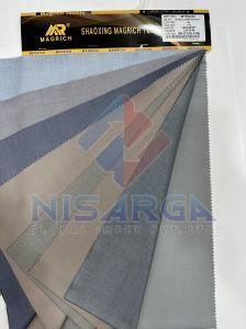198 G/m Plain Polyester Viscose Suiting Dyed Fabric