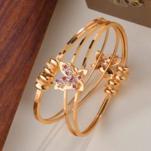 Butterfly Shaped Artificial Golden Bracelet