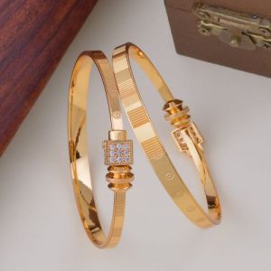 Square Shaped Artificial Golden Bracelet