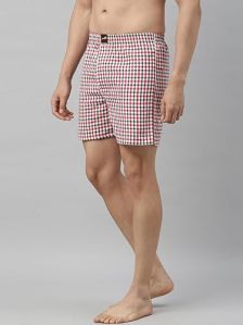 Mens Checkered Boxer Short, Pattern : Printed
