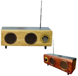 Wooden Bluetooth Speaker with FM