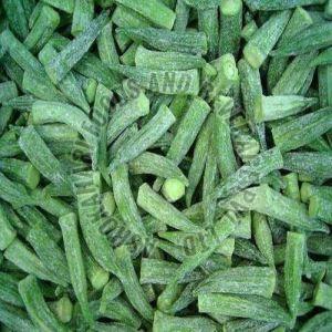 B Grade Frozen Okra, Color : Green, Form : Whole