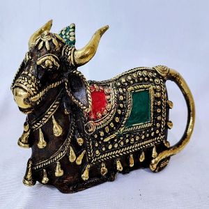 Brass Nandi Statue
