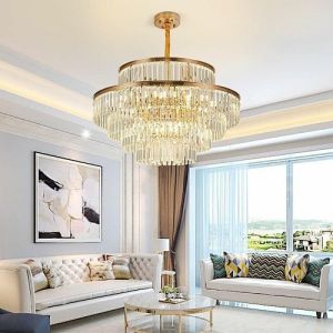 LED Round Crystal Hanging Chandelier