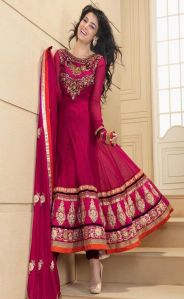 Pink Designer Anarkali Suit