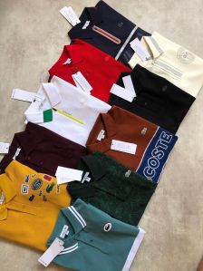Cotton Printed Mens Lacoste Polo T Shirt All Sizes