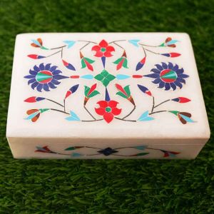 Polished Printed Marble Jewellery Box Standard