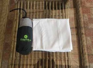 Grass Fabric White Bamboo Towels