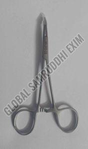 Stainless Steel Straight Hemostatic Mosquito Forceps, Color : Silver