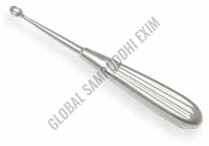 Polished Stainless Steel Surgical Bone Curette, Color : Silver