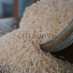 Export Quality Sharbati Steam Rice, Color : Creamy