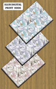 Digital Slub Print Shirting Fabrics 9006