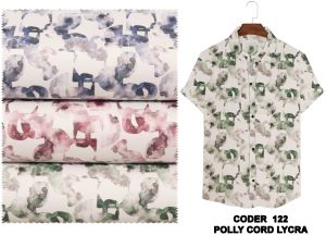 Printed 122 Mens Cord Lycra Shirting Fabric, Brand Name : ATM