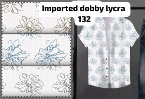 Mens Dobby Lycra Shirting Fabric 1