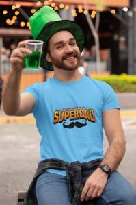 Cotton Superdad Printed Mens T Shirt