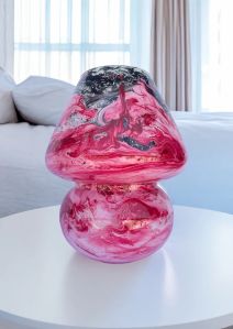 12 Inch Marble Mushroom Table Lamp