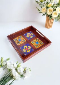 4 Tile Ceramic Tray