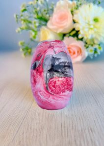 8 Inch Marble Dholak Table Lamp