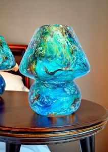 9 Inch Marble Mushroom Table Lamp