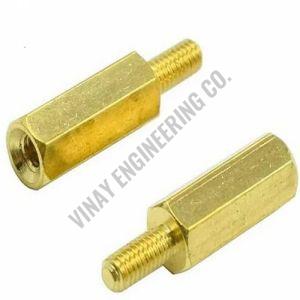 Brass Hex Spacers, Color : Golden, Length : 6 to 50 Mm for Industrial