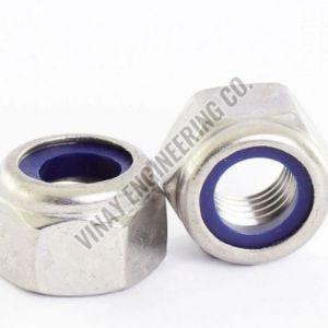 Polished Stainless Steel Nylon Lock Nuts, Color : Metallic Standard