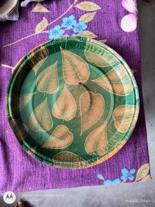 Natural Leaf Disposable Plates, Color : Creamy for Serving Food